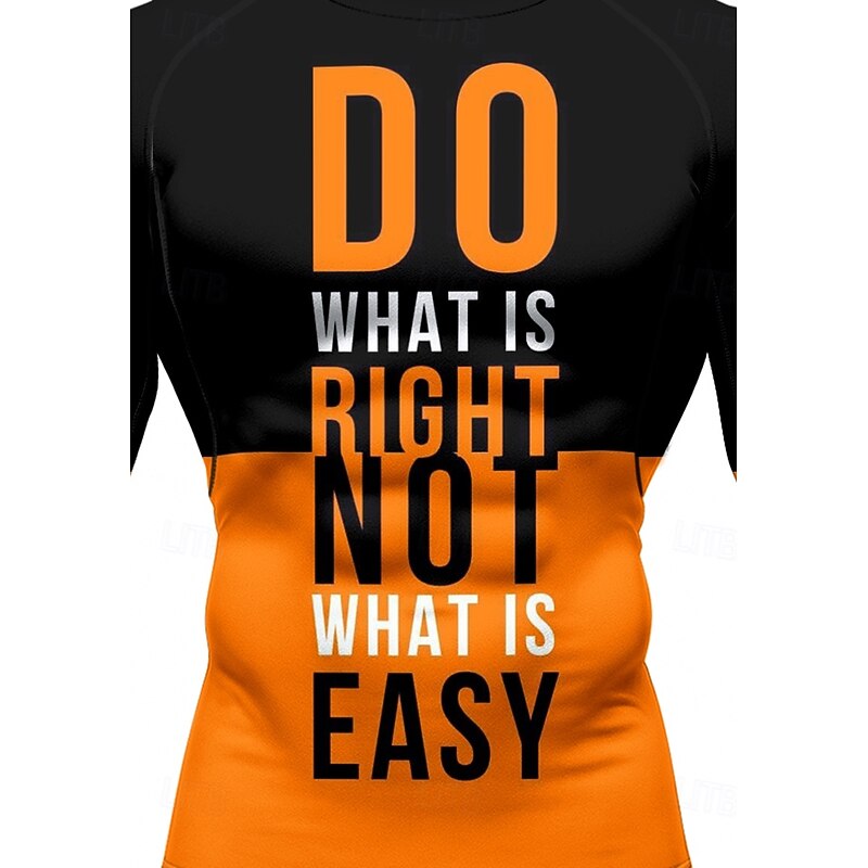 Men's Running T-Shirt Compression Shirt Running Shirt 3D Print Color Block Long Sleeve Base Layer Color Block Quick Dry Compression Power Flex Moisture Wicking Gym Workout Active Training Exercise3