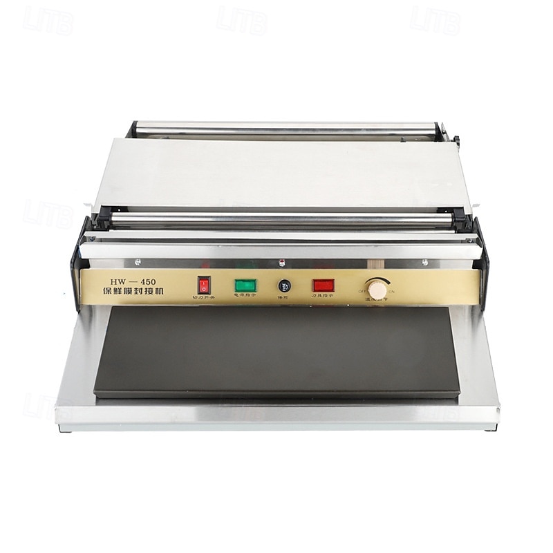 Wrapping Machine Supermarket Manual Food Preservative Film Hand Fresh Fruit Vegetables Plastic Wrap Sealing And Cutting maker2