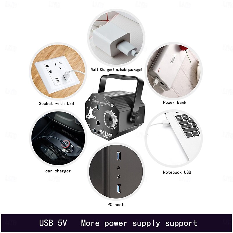 1Pcs Halloween Christmas Projector Light LED Holiday Night Light with USB Powered Laser Projection for Home Indoor Outdoor Wall Party Decor2