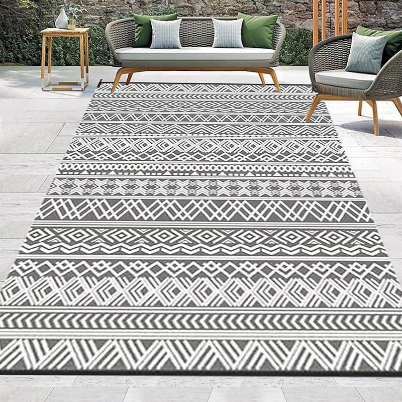 utdoor Carpet for Patio Waterproof Plastic Straw Camping Outdoor Indoor RV Floor Mat for Patio, Porch, Deck, Balcony, Picnic, Beach3