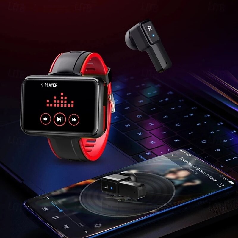 T91 Smart Watch 1.4 inch Smartwatch Fitness Running Watch Bluetooth Temperature Monitoring Pedometer Call Reminder Compatible with Android iOS Women Men Long Standby Waterproof Media Control IP652