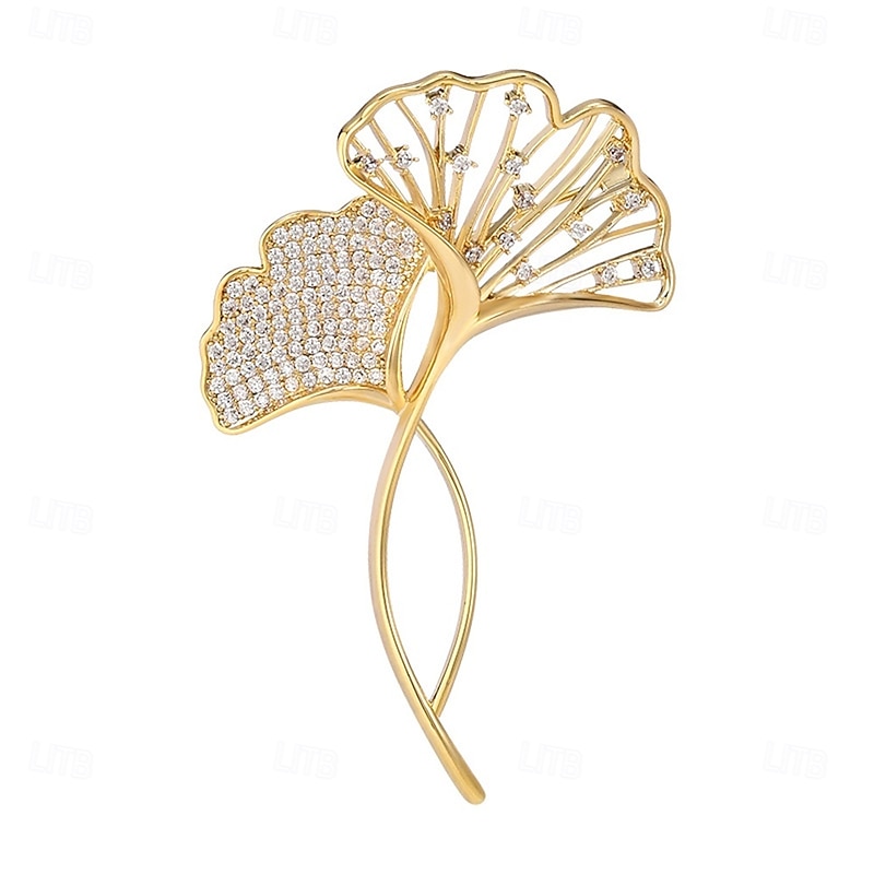 Brooches Classic Flower Fashion Cute Brooch Jewelry Gold For Wedding Party Gift Engagement Prom Festival4