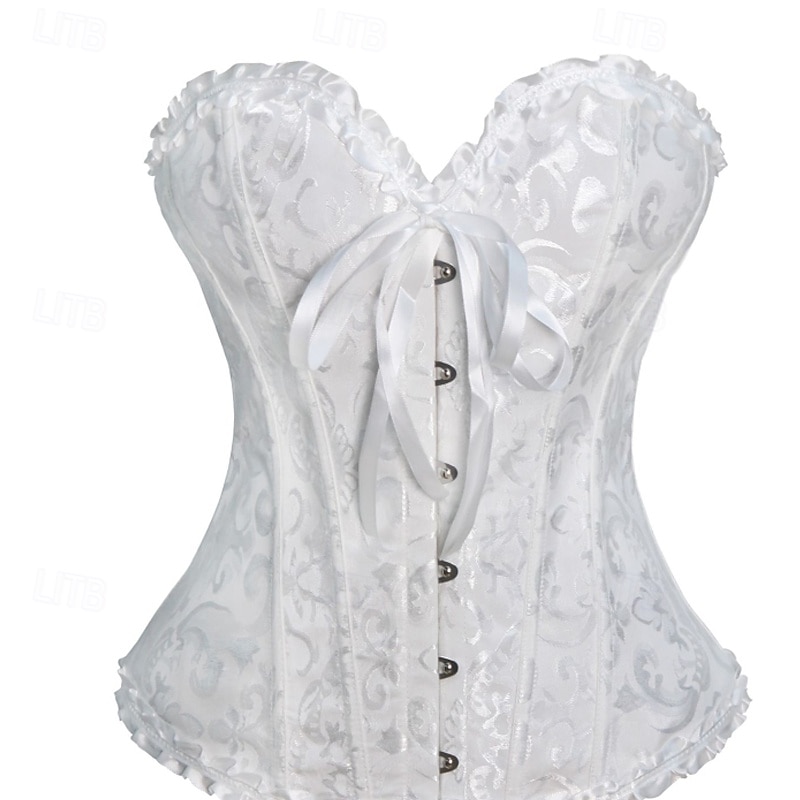 Women's Corset Shapewear Waist Cincher Shapewear Sexy Corset Sexy Sweet Pure Color Backless Vacation Party Street Sleeveless Corset Black White Red Spring Fall Tailored Fit