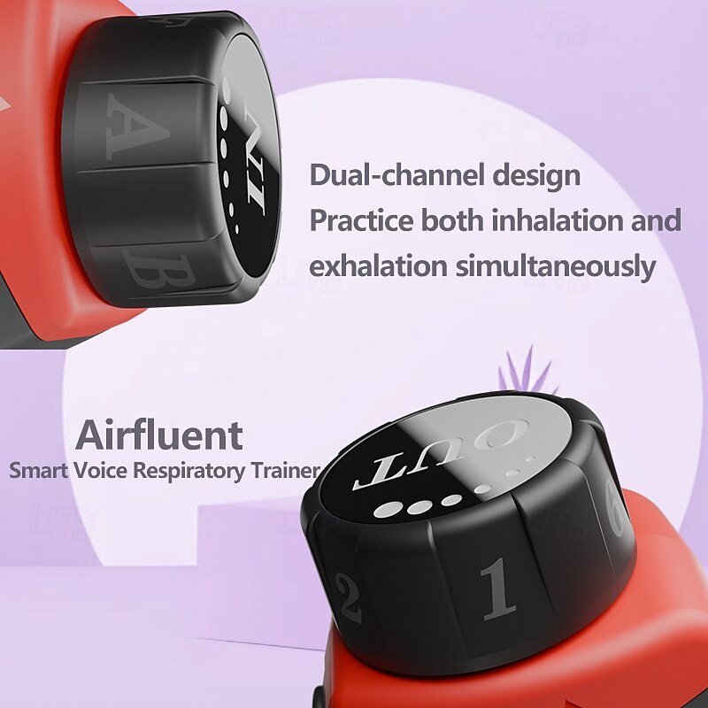 Intelligent Voice Resistance Breathing Trainer Built-In Voice Coach Function Improve Lung Function Assist Abdominal Breathing2