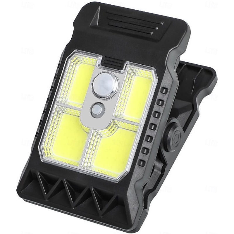 Outdoor Solar Clip Light with Motion Sensor, Clip on Solar Lights Outdoor Waterproof, 3 Modes Security Light, Portable Emergency Lighting for Garden, Gate, Patio, Camping2
