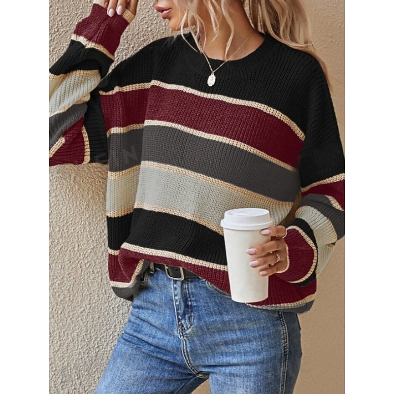 Women's Blouse Floral Stylish Casual Long Sleeve Crew Neck Regular Tops Daily Patchwork Sage Green Black Brown Apricot Spring Fall Winter2