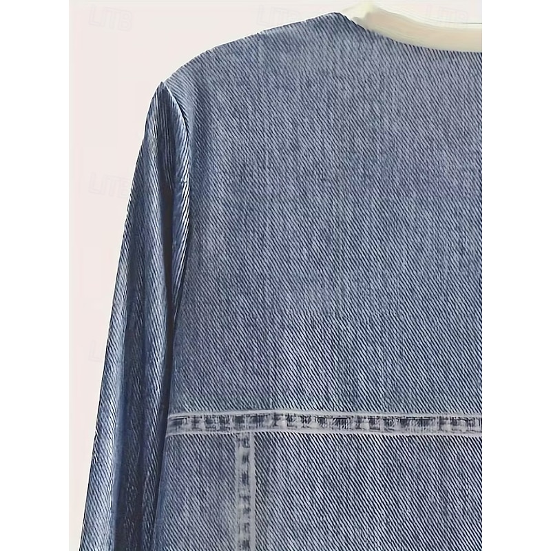 Women's Pullover Sweatshirt Graphic Animal Casual Long Sleeve Crew Neck Regular Tops Street Casual Holiday Print Black Blue Spring Fall Winter2