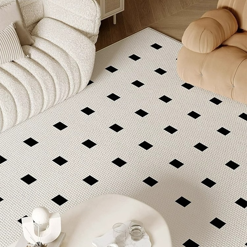 French Vintage Area Rug, Cream Style Luxury Carpet for Living Room, Soft Bedroom Floor Mat, Waterproof & Stain Resistant Sofa Coffee Table Rug, Elegant Home Decor4