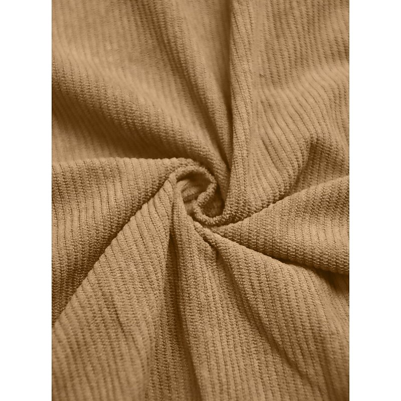 Men's Shirt Corduroy Shirt Button Up Shirt Black Navy Blue Camel Green Gray Long Sleeve Turndown Outdoor Party Front Pocket Clothing Apparel Business Casual2