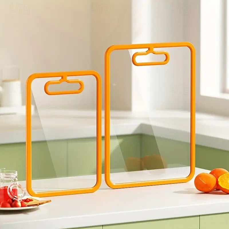 Double-Sided Tempered Glass Cutting Board Portable Kitchen Tool for Chopping, Slicing, and Slicing Fruits & Vegetables, Ideal for Camping and Outdoor Use3
