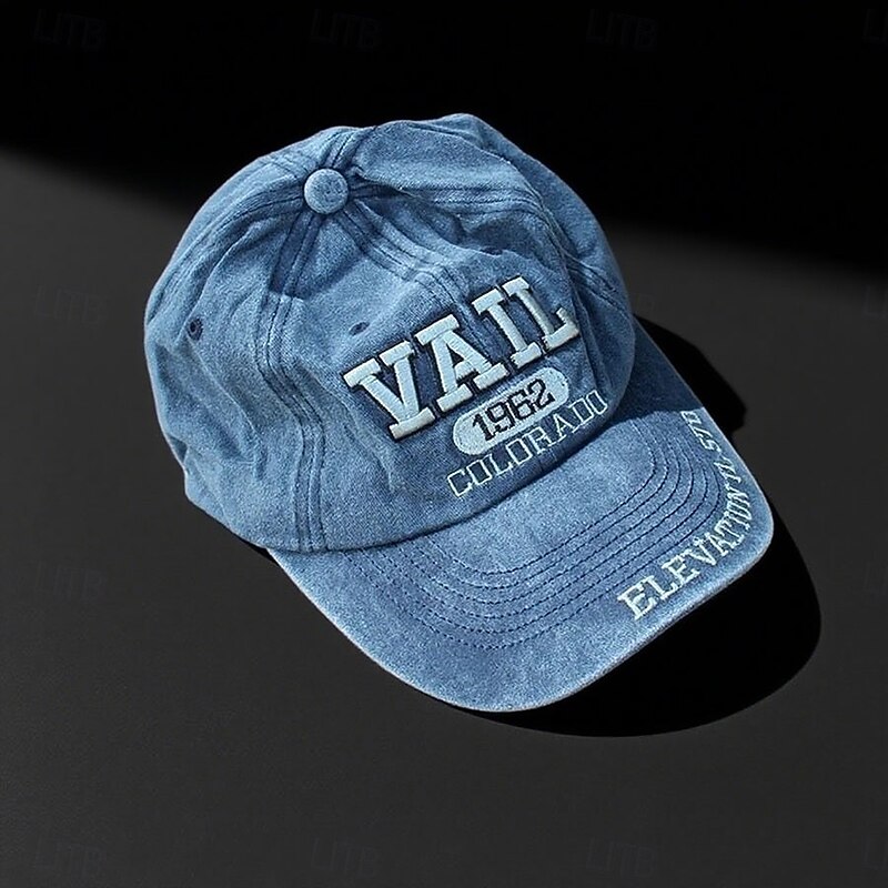 Men's Women's Baseball Cap Wine Navy Blue Cotton Modern Contemporary Outdoor Sports & Outdoor Casual Daily Solid / Plain Color Washable Outdoor Casual / Daily Convenient