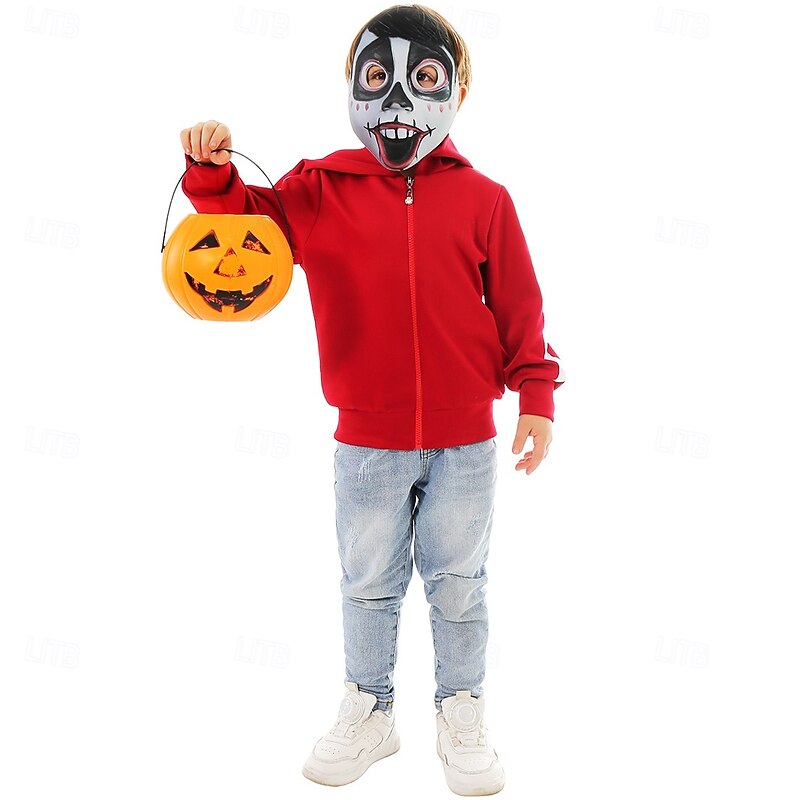 Coco Miguel Coat Cosplay Costume Mask Cosplay Movie Cosplay for Boys' Kid's Halloween Carnival Performance Party Halloween2