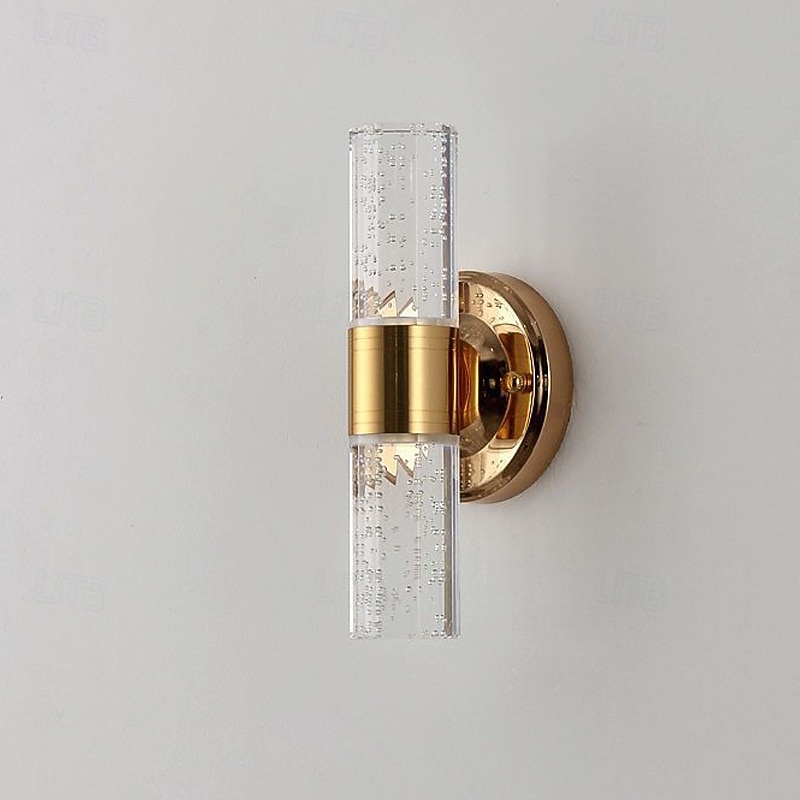 Modern LED Wall Lighting Gold Crystal Bathroom Vanity Light Fixture 2 Lights Bubble Crystal Wall Lamp Suitable for Hallway Bedroom Living Room3