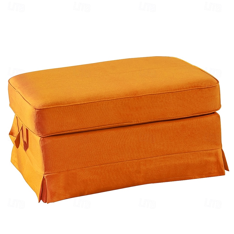 EKTORP Shoe Bench Cover, Solid Color Quilted Polyester Slipcover, Durable Non-Slip Protector for Entryway or Home