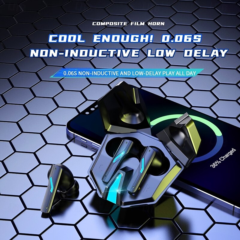 YW14 True Wireless Headphones TWS Earbuds In Ear Bluetooth 5.3 LED Light Sports for Apple Samsung Huawei Xiaomi MI  Outdoor Fitness Office Business Car Motorcycle Truck Driving