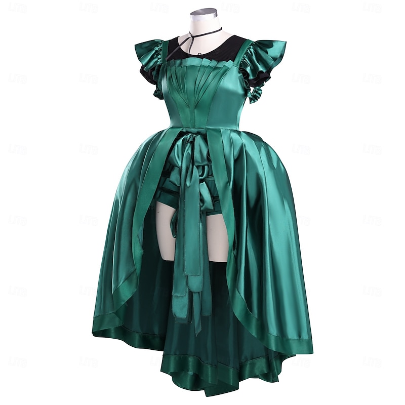 Agnes Garner Halloween Dress Fancy Costume Ball Gown Gothic Horror Gothic Horror Scary Costume Adults' Women's Halloween Carnival Performance Party Easy Halloween Costumes Dress Up3