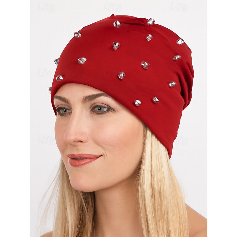 Unisex Halloween Spiked Beanie Hat – Punk Style Soft Cotton Skull Cap with Metal Studs for Men and Women Party, Cosplay and Streetwear4