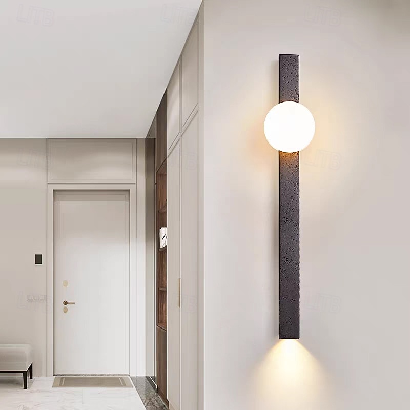 ED Wall Sconce Lamp Stone Indoor Minimalist Linear Strip Wall Mount Light Long Home Decor Lighting Fixture, Indoor Wall Wash Lights for Living Room Bedroom3