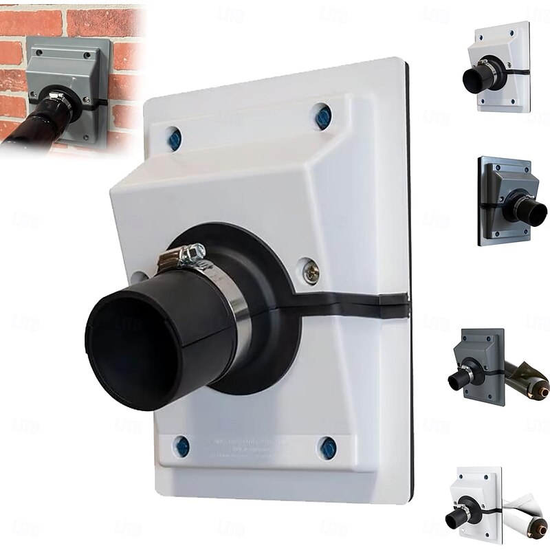 4.5cm/6cm HVAC Wall Penetration & Line-Set Cover Kit, Easy Install Split Cover Wall Sleeve for AC Line Set, HVAC Wall Penetration Cover for Indoor & Outdoor Air Conditioner Systems