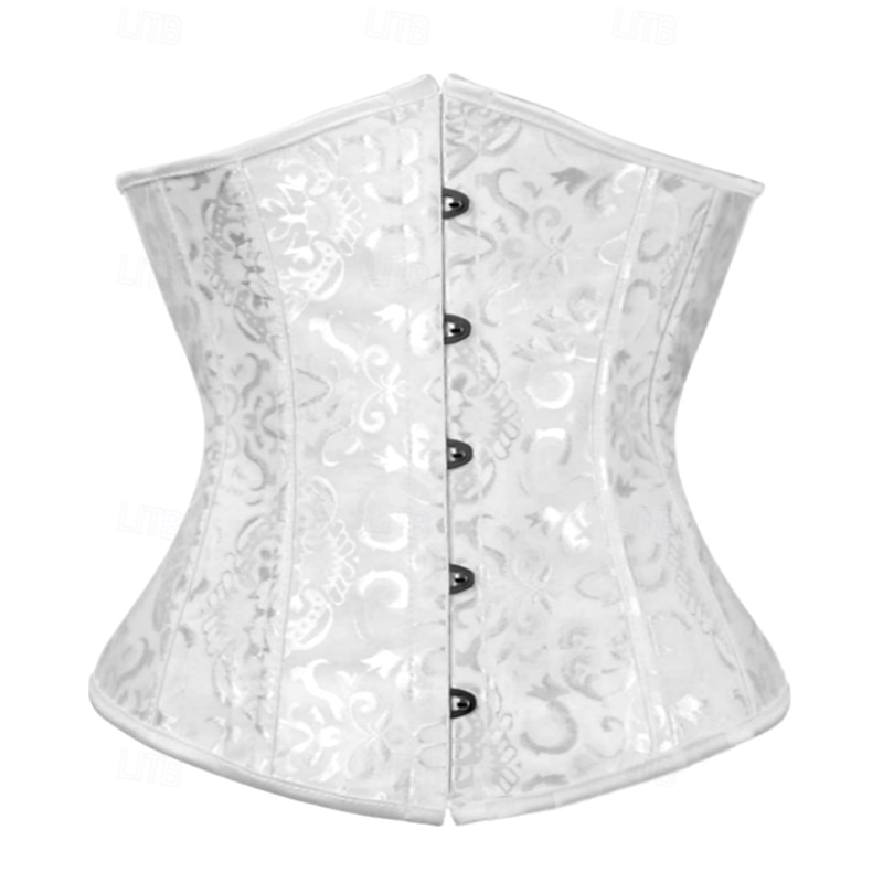 Women's Corset Shapewear Waist Cincher Shapewear Sexy Corset Fashion Sweet Pure Color Backless Vacation Party Street Sleeveless Corset White Red Beige Spring Fall Tailored Fit2