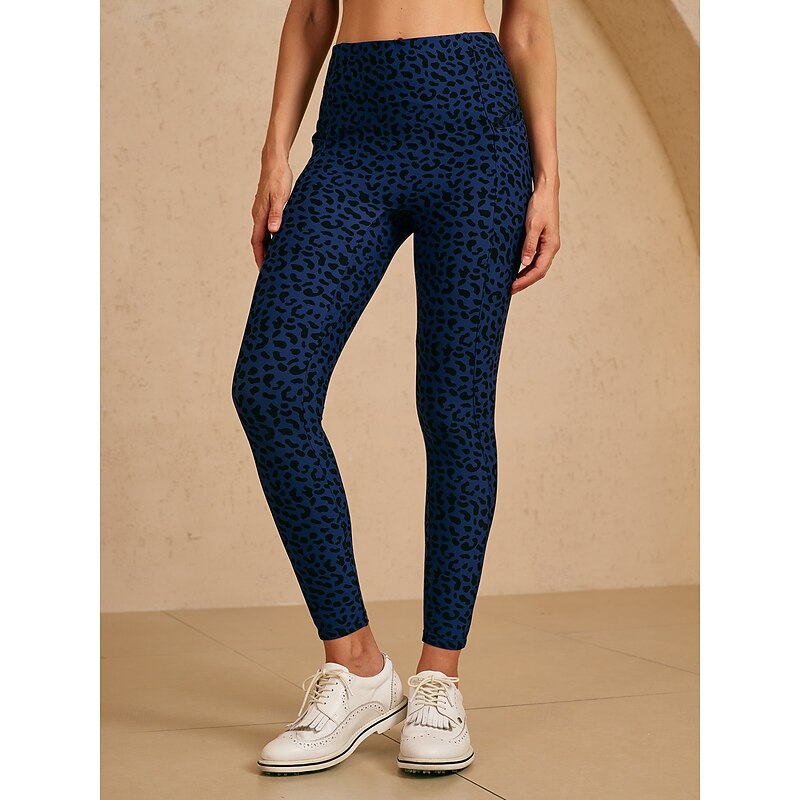 Women's Leggings Navy Blue Leggings Ladies Golf Attire Clothes Outfits Wear Apparel3
