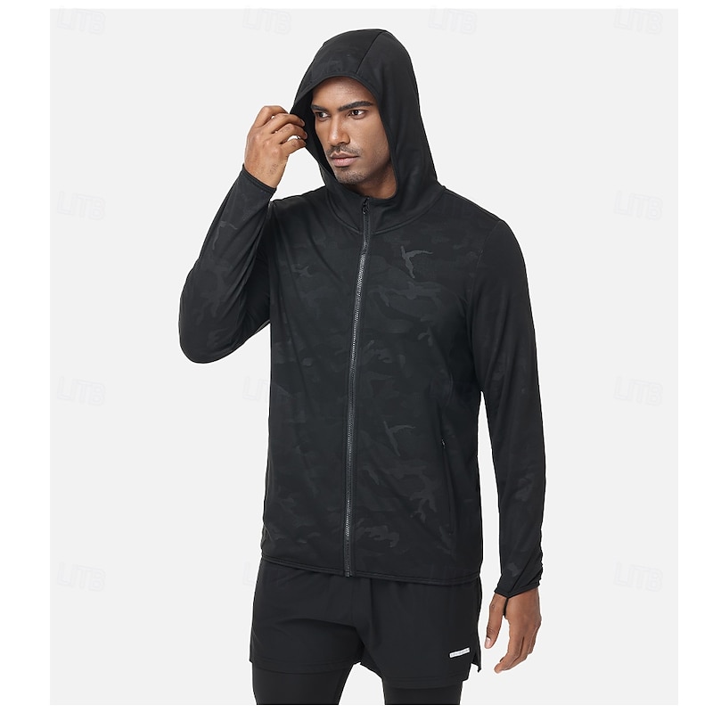 Men's Windbreaker Winter Stretchy Winter Sports Bike Top Black Black White Black Sliver Bike Wear