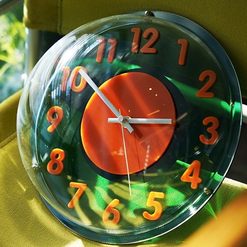 Battery Bubble Design Wall Clock Acrylic Space Cover Silent Movement Personality Wall Clock Home Living Room Colorful Childrens Clock Non Ticking