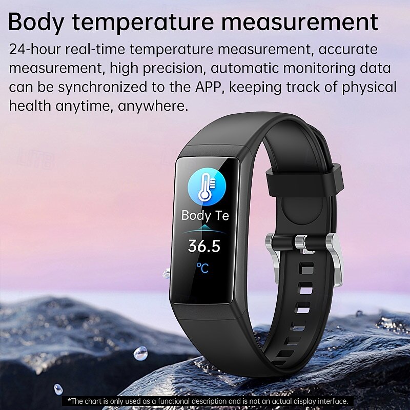 BK05 Smart Watch 0.96 inch Smart Wristbands Fitness Band Bluetooth Pedometer Sleep Tracker Heart Rate Monitor Sedentary Reminder Find My Device Compatible with Android iOS IP 67 Heart Rate Monitor3