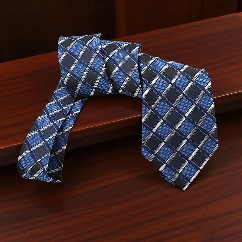 Men's Ties Classic Plaid / Striped / Chevron / Round Formal Evening Date Party & Evening2