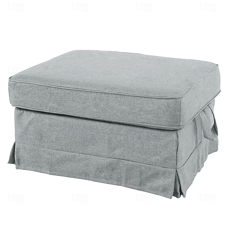 EKTORP Shoe Bench Cover, Solid Color Quilted Polyester Slipcover, Durable Non-Slip Protector for Entryway or Home3