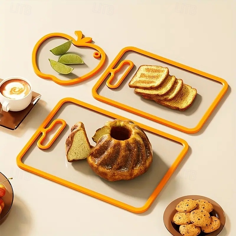 Double-Sided Tempered Glass Cutting Board Portable Kitchen Tool for Chopping, Slicing, and Slicing Fruits & Vegetables, Ideal for Camping and Outdoor Use4