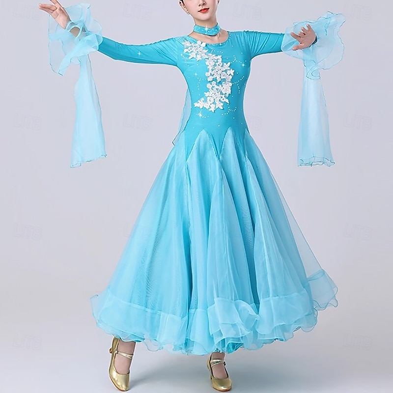 Ballroom Dance Dresses for Women's Performance Modern Waltz Dance Competition Dress Tango Dancewear Costumes