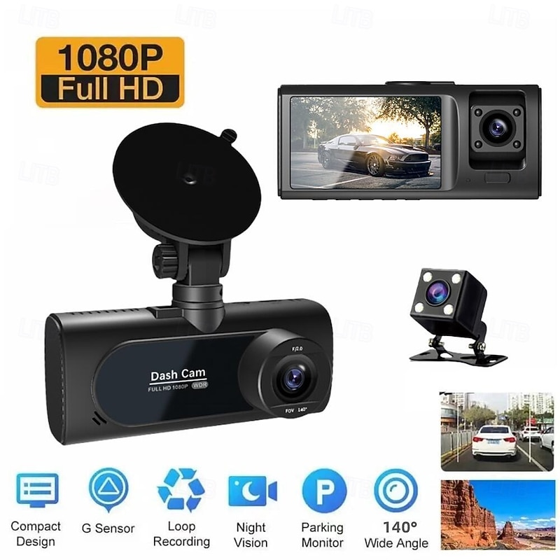 V20 1080p Full HD Car DVR 120 Degree Wide Angle CMOS 2 inch IPS Dash Cam with WIFI / Loop recording / Loop-cycle Recording 4 infrared LEDs Car Recorder