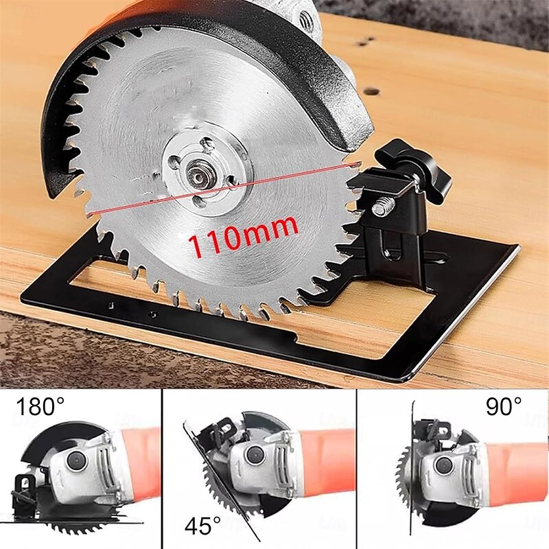 Cutting Stand Protective Cover Kit for Angle Grinder - Adjustable Cutting Protective Cover Kit, Angle Grinder Stand and Protective Shield Cover for 100-125 mm Angle Mill4