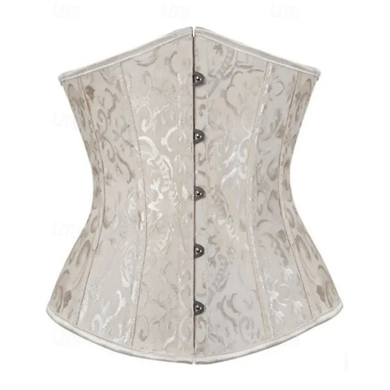 Women's Corset Shapewear Waist Cincher Shapewear Sexy Corset Fashion Sweet Pure Color Backless Vacation Party Street Sleeveless Corset White Red Beige Spring Fall Tailored Fit