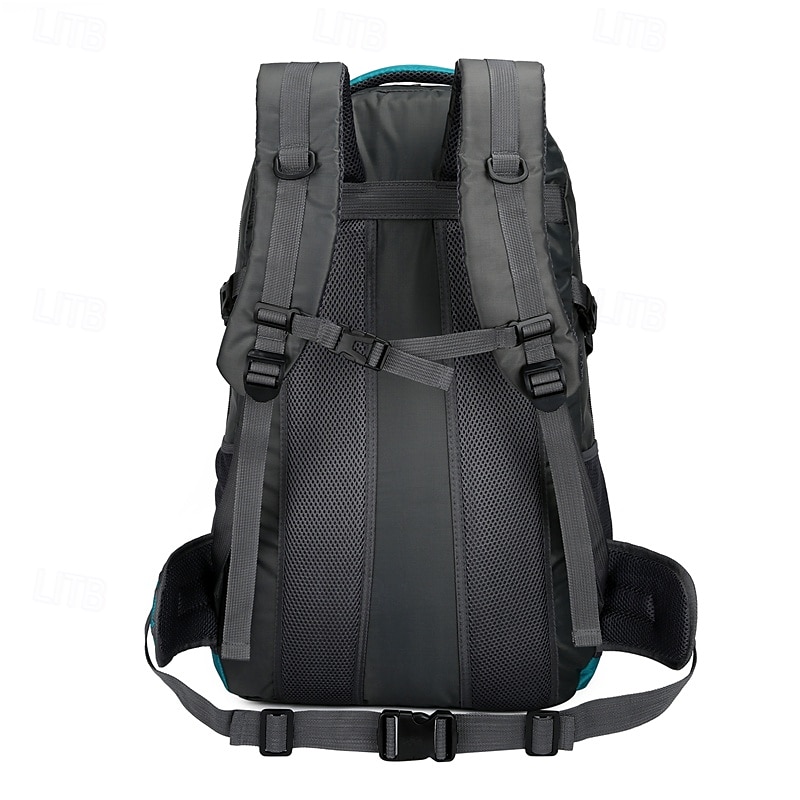 60 L Hiking Backpack Daypack Rucksack Wearable Multifunctional Durable Breathable Non-Slip Outdoor Hunting Hiking Camping Travel Spandex Nylon Black Red Dark Navy4