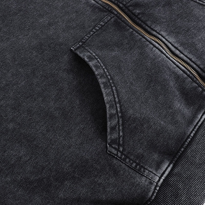 Men's Full Zip Hoodie Pullover Hoodie Sweatshirt Distressed Hoodie Apricot Black Pink Coffee Gray Hooded Plain Pocket Casual Daily Going out Streetwear Casual Fall & Winter Clothing Apparel Hoodies4