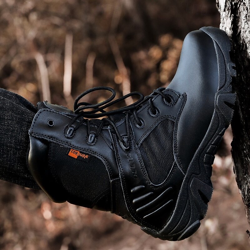 Men's Desert Army Combat Boots – Breathable Suede Military Tactical Boots with Ankle Protection for Outdoor Hiking, Camping and Workwear4