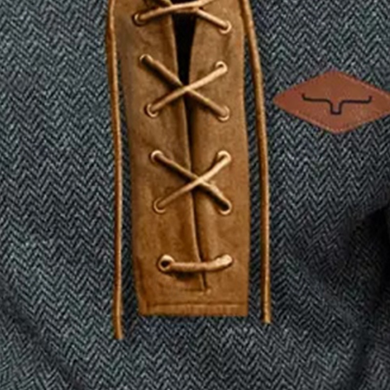 Men's Sweatshirt Pullover Hoodie Sweatshirt Pullover Gray High Neck Plain Drawstring Textured Sports & Outdoor Casual Daily Streetwear Cool Sportswear Spring &  Fall Clothing Apparel Hoodies3