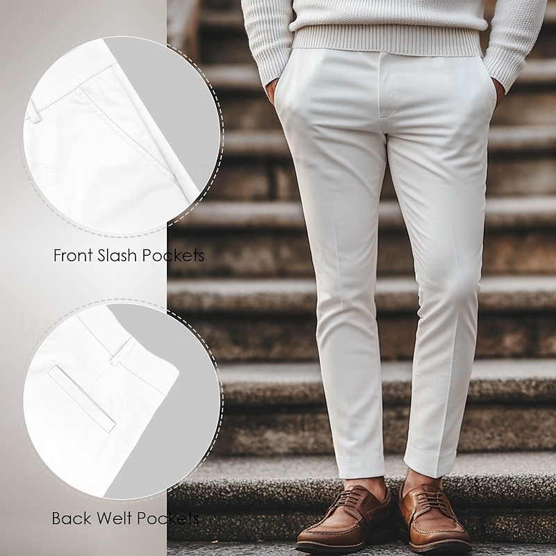 Men's 3D Cartoon Funny Face Printed Golf Pants Trousers Dress Pants Mid Waist Funny Outdoor Holiday Slim Fit Pants with Pockets Spring Fall 3D Print Black4