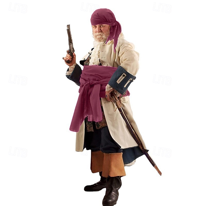 Movie / TV Theme Costumes Retro Vintage Medieval Headpiece Waist Belt Headwear Pirate Viking Fancy Dress Men's Women's Pirate Masquerade Performance Party / Evening Stage Adults' Headband Headwear3