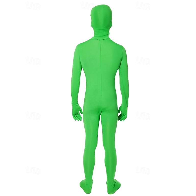 Alien Halloween Zentai Suits Bodysuit Carnival Costume Full Body Suit Cosplay Kid's  Unisex Halloween Carnival Mardi Gras Party Easy Halloween Costumes Dress Up4