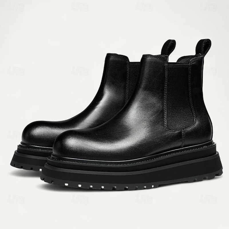 Men's Tan Suede Chelsea Boots – Classic Slip-On Ankle Boots with Durable Sole for Business Casual, Fall Outfits and Outdoor Gatherings2