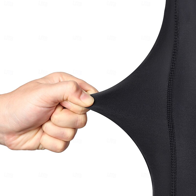 Arsuxeo Men's Solid Color Cycling Tights Cycling Pants Bike Pants Bike Tights Leggings Form Fit Mountain Bike MTB Road Bike Cycling Sports Reflective Strips Sweat wicking Comfortable Elastic Black3