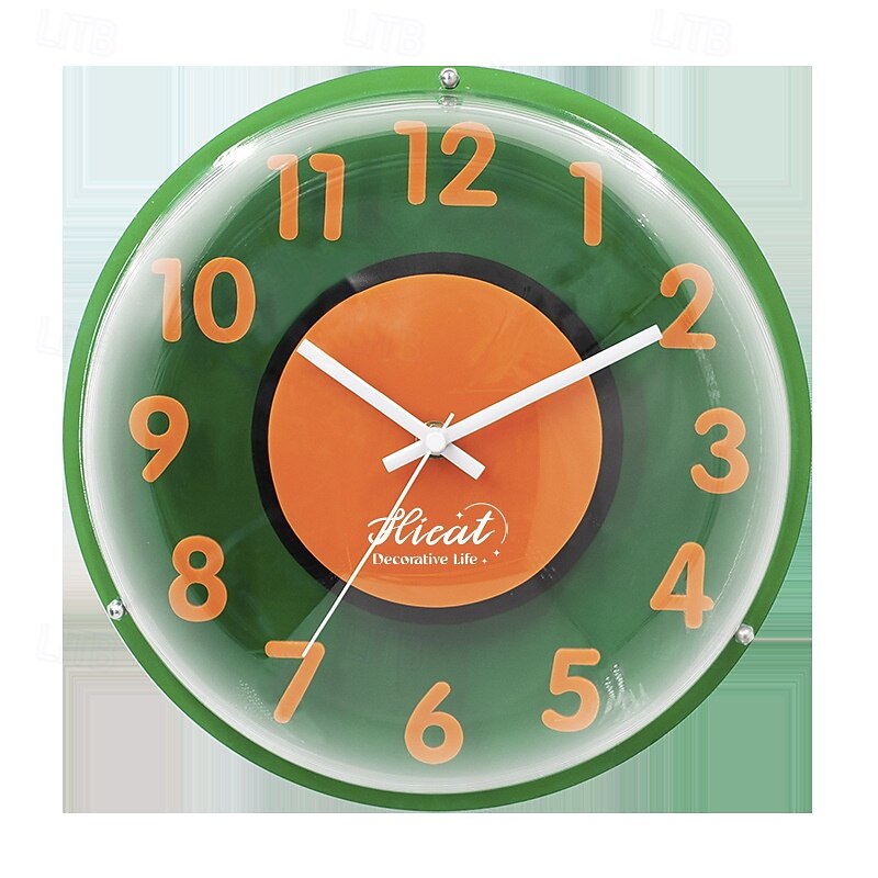 Battery Bubble Design Wall Clock Acrylic Space Cover Silent Movement Personality Wall Clock Home Living Room Colorful Childrens Clock Non Ticking3