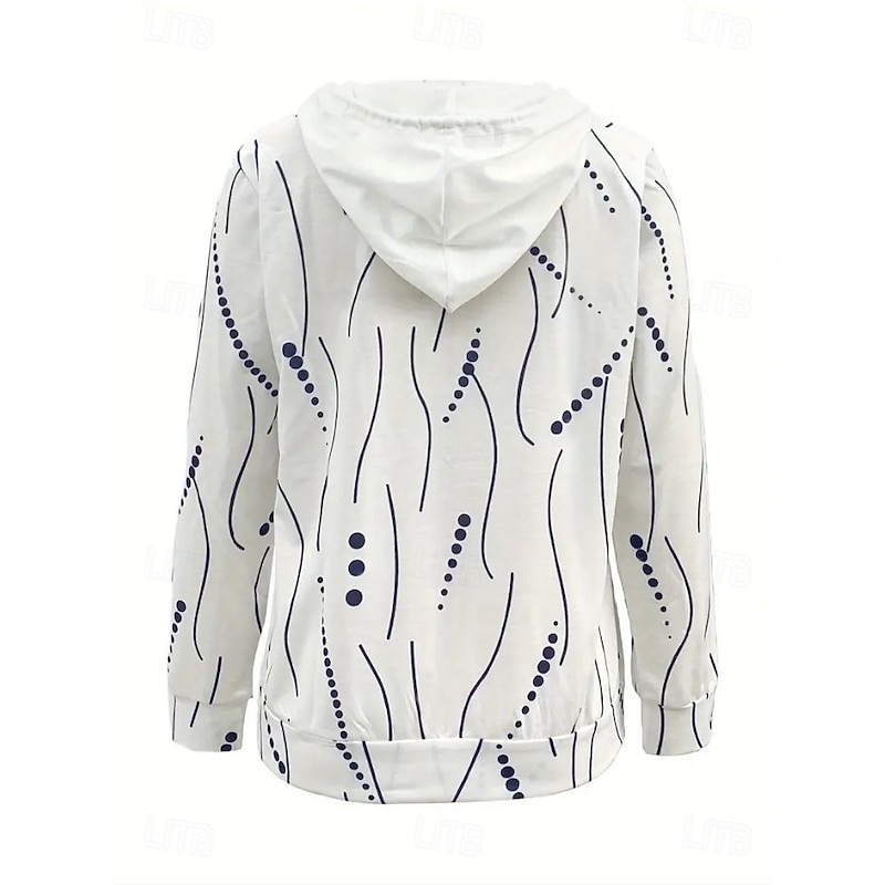 Women's Zip Up Hoodies Floral Punk Active Vintage Long Sleeve Hooded Regular Tops Home Dailywear Casual White Spring Fall Winter2