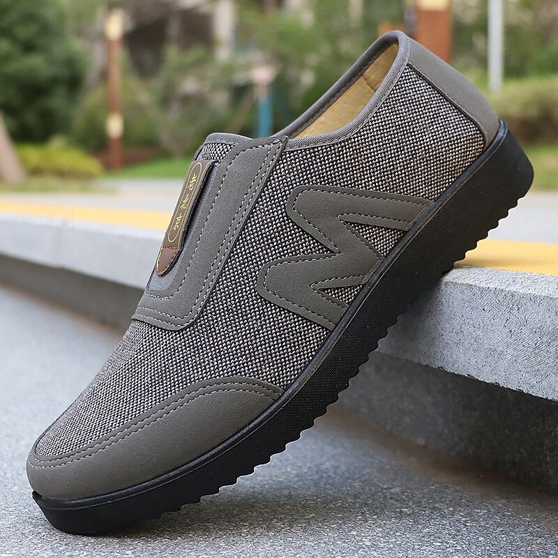 Men's Brown Casual Slip-On Walking Shoes – Lightweight Breathable Comfort Loafers for Outdoor Strolls, Daily Wear and Travel2