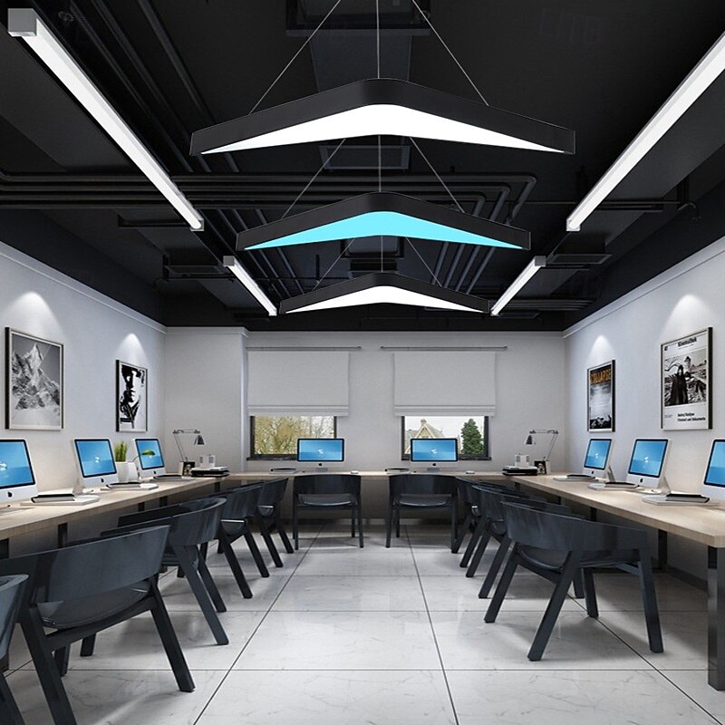 LED Pendant Light Metal Acrylic Adjustable Chandelier Nordic Style Dining Room Living Room Lights 110-240V