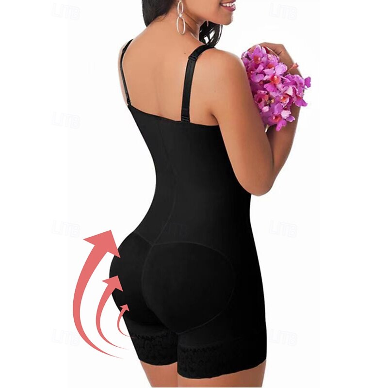 Women's Corset Shapewear Waist Cincher Shapewear Sexy Corset Casual Pure Color Lace Zipper Vacation Home Street Sleeveless Black Beige Spring Fall Tailored Fit3