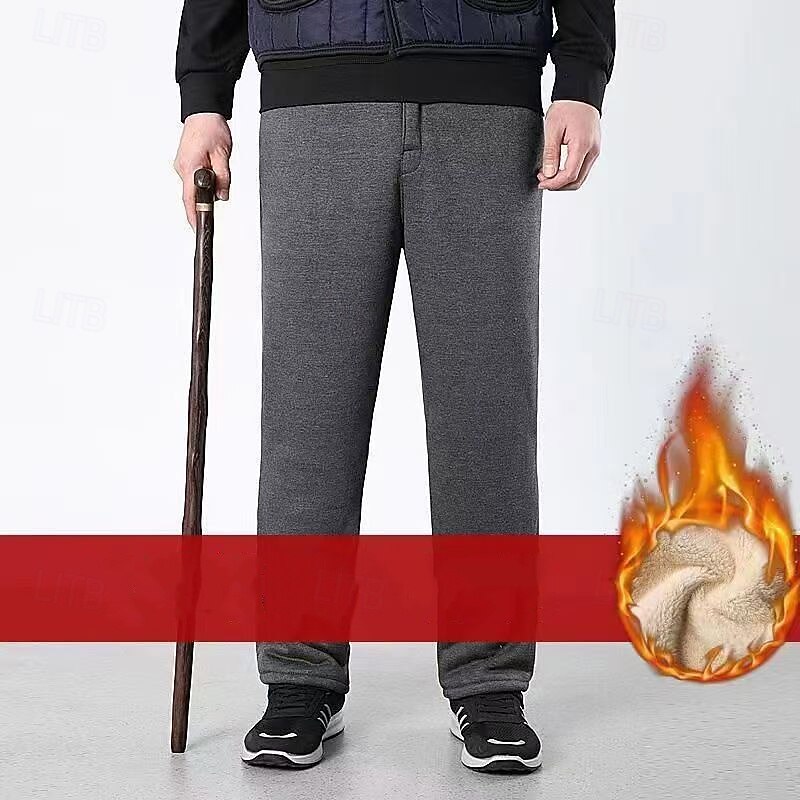 Women's Winter Sweatpants Shrepa Fleece Pants Thick with Pockets High Waist Bottoms Athleisure Gym Workout Windproof Warm Gym Outdoor Running Regular Fit Sportswear Activewear Solid Colored Black3